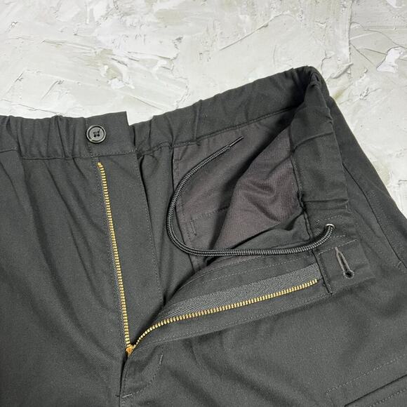 NEW KUON Flannel Cargo Trousers MENS L BLACK Wide Leg Baggy Pants JAPAN NWT - Picture 12 of 16